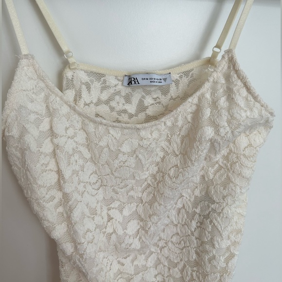 Zara Lace Cream Bodysuit | M - Picture 3 of 5